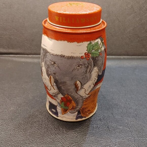 Williamson Tea Other - Vintage Williamson Tea Elephant Santa Collectible Tin